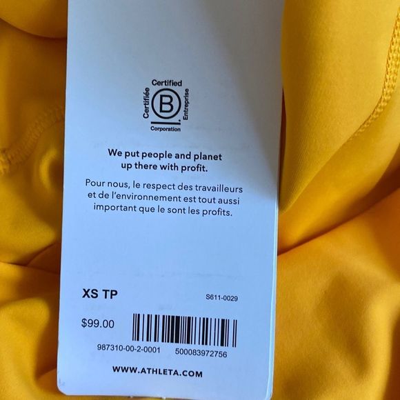 Athleta Ultimate Stash II Capri NWT Golden Spark XS Petite​ - Picture 7 of 8